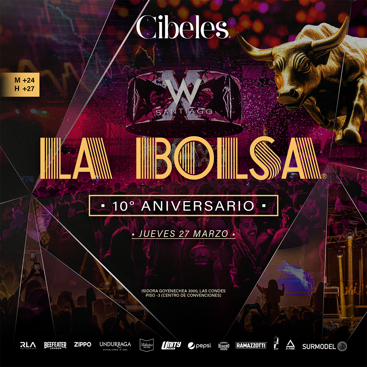 La Bolsa - 10º Aniversario - W Santiago